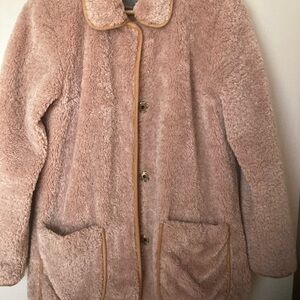 Anthropologie Blush Teddy Jacket